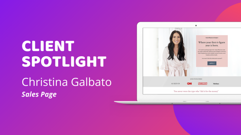 Read more about the article Client Spotlight – Christina Galbato